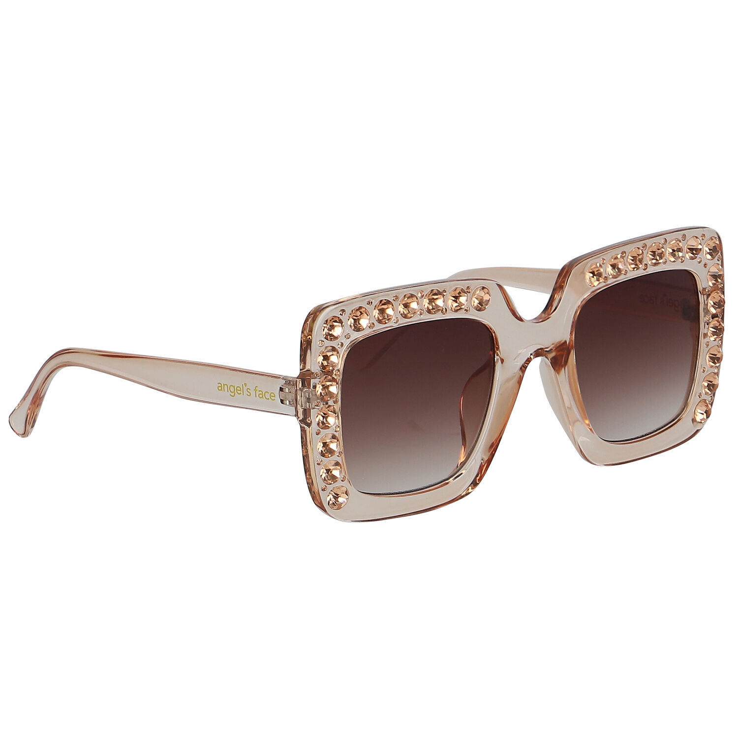 Girls Pink Embellished Sunglasses, 1, hi-res